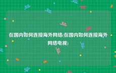 在国内如何连接海外网络(在国内如何连接海外网络电视)