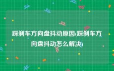 踩刹车方向盘抖动原因(踩刹车方向盘抖动怎么解决)
