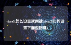 vivoz3i怎么设置返回键(vivoz3i如何设置下面返回键)