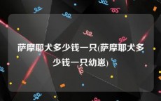 萨摩耶犬多少钱一只(萨摩耶犬多少钱一只幼崽)
