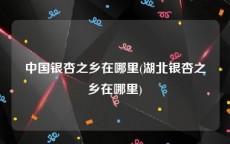 中国银杏之乡在哪里(湖北银杏之乡在哪里)