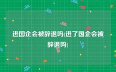 进国企会被辞退吗(进了国企会被辞退吗)