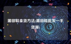 莆田鞋拿货方法(莆田鞋批发一手货源)
