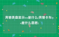 奔驰表盘显示tco是什么(奔驰卡车tco是什么意思)