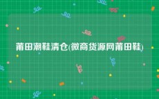 莆田潮鞋清仓(微商货源网莆田鞋)