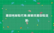 莆田纯原鞋代理(哪里找莆田鞋货源)