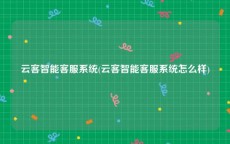 云客智能客服系统(云客智能客服系统怎么样)