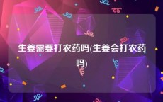 生姜需要打农药吗(生姜会打农药吗)