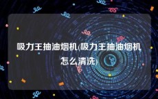 吸力王抽油烟机(吸力王抽油烟机怎么清洗)