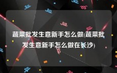 蔬菜批发生意新手怎么做(蔬菜批发生意新手怎么做在长沙)