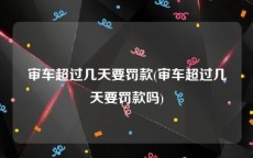 审车超过几天要罚款(审车超过几天要罚款吗)