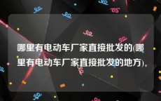 哪里有电动车厂家直接批发的(哪里有电动车厂家直接批发的地方)