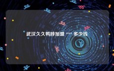 武汉久久鸭脖加盟 *** 多少钱