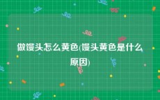 做馒头怎么黄色(馒头黄色是什么原因)