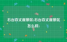 石台百丈崖景区(石台百丈崖景区怎么样)