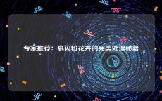 专家推荐：裹闪粉花卉的完美处理秘籍