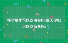怀孕夏季可以吃海参吗(夏天孕妇可以吃海参吗)