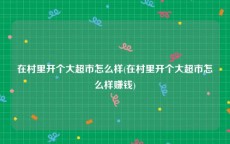 在村里开个大超市怎么样(在村里开个大超市怎么样赚钱)