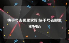 快手号去哪里卖好(快手号去哪里卖好呢)