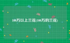 100万以上兰花(100万的兰花)