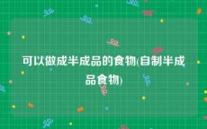 可以做成半成品的食物(自制半成品食物)