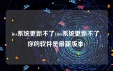ios系统更新不了(ios系统更新不了 你的软件是最新版本)