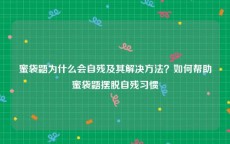 蜜袋鼯为什么会自残及其解决方法？如何帮助蜜袋鼯摆脱自残习惯