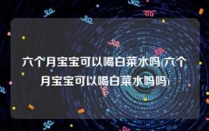 六个月宝宝可以喝白菜水吗(六个月宝宝可以喝白菜水吗吗)