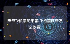 改签飞机票的乘客(飞机票改签怎么收费)