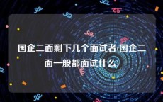 国企二面剩下几个面试者(国企二面一般都面试什么)