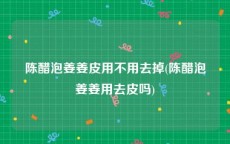 陈醋泡姜姜皮用不用去掉(陈醋泡姜姜用去皮吗)