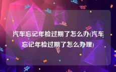 汽车忘记年检过期了怎么办(汽车忘记年检过期了怎么办理)