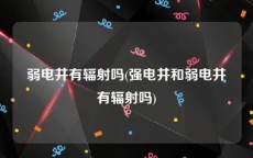 弱电井有辐射吗(强电井和弱电井有辐射吗)