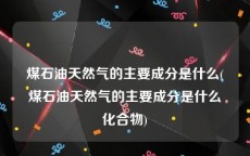 煤石油天然气的主要成分是什么(煤石油天然气的主要成分是什么化合物)