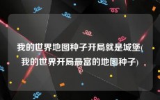 我的世界地图种子开局就是城堡(我的世界开局最富的地图种子)