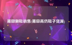 莆田潮鞋销售(莆田高仿鞋子货源)