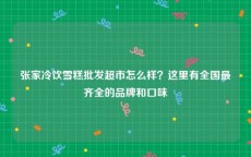张家冷饮雪糕批发超市怎么样？这里有全国最齐全的品牌和口味