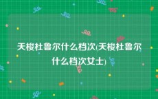 天梭杜鲁尔什么档次(天梭杜鲁尔什么档次女士)