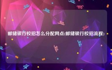 邮储银行校招怎么分配网点(邮储银行校招流程)