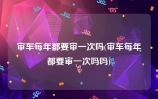 审车每年都要审一次吗(审车每年都要审一次吗吗)