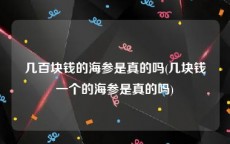 几百块钱的海参是真的吗(几块钱一个的海参是真的吗)