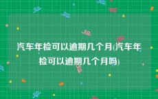 汽车年检可以逾期几个月(汽车年检可以逾期几个月吗)
