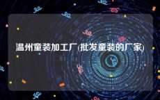 温州童装加工厂(批发童装的厂家)