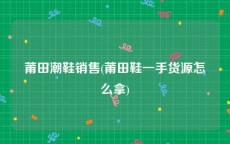 莆田潮鞋销售(莆田鞋一手货源怎么拿)