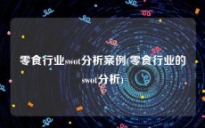 零食行业swot分析案例(零食行业的swot分析)