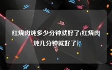 红烧肉炖多少分钟就好了(红烧肉炖几分钟就好了)