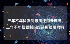三年不年检强制报废还用处理吗(三年不年检强制报废还用处理吗吗)