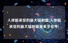 人体能承受的最大辐射量(人体能承受的最大辐射量是多少伦琴)