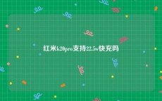 红米k20pro支持22.5w快充吗