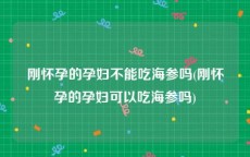 刚怀孕的孕妇不能吃海参吗(刚怀孕的孕妇可以吃海参吗)